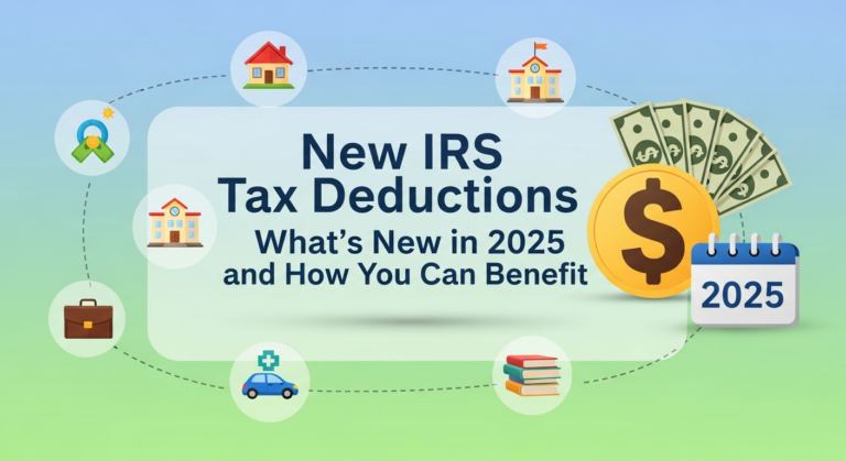 new IRS tax deductions